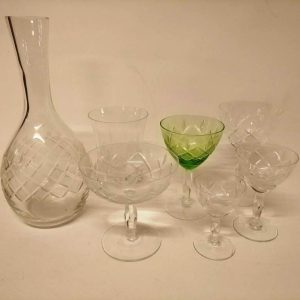 Wien Antik vinglas fra Lyngy glas – Antik Gamle Møbler