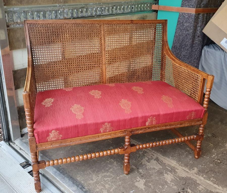 2-personers sofa med fransk flet